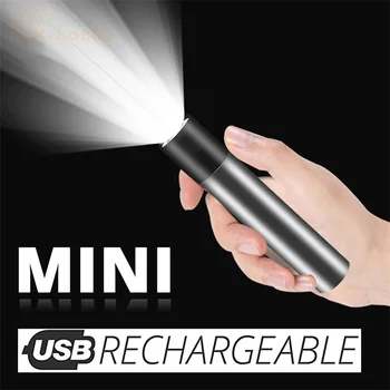 Мини-600 mah, led фенерче с двоен източник на светлина, USB, акумулаторна батерия, водоустойчива, главна пътна лампа, електрически фенер за пътуване, къмпинг