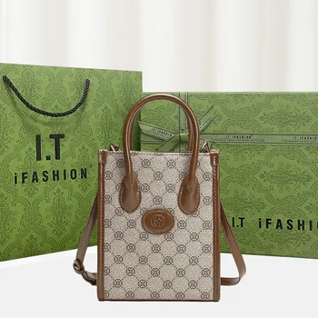 Мини чанта-тоут 2023, нова реколта мини чанта за музикални партитури, луксозна дамска чанта на рамото си, луксозната марка дизайнерски чанта