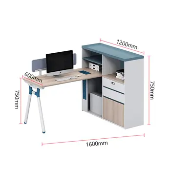 Модерен дизайн, качество, стандартен размер, двустранен работен офис мебели, маса, на работното място за персонала на 2 лица, офис бюро