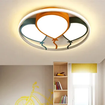 Модерен тавана лампа с въздушно топка за спални за момчета и момичета, декоративен тавана лампа, cartoony макарони лампа в тавана лампа за детска стая