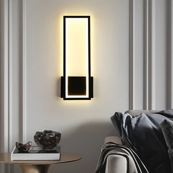 Модерният led, с монтиран на стената лампа, акрилни правоъгълник, началната дневна, проход, коридор, малка странична лампа за спални, монтиран на стената лампа за стълби, домашен декор