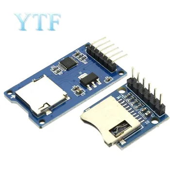 Модул за карта Micro SD TF card reader/writer интерфейс SPI с чип преобразуване на ниво за Arduino ARM, AVR