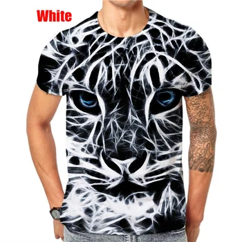 Мъжки модни тениска с тигър, е забавно за домашни любимци, леопард, къс ръкав, мъжки /дамски ежедневни тениска с принтом в стил хип-хоп