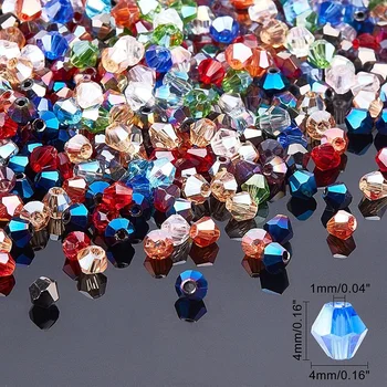 Мъниста за бижута 45 цвята, 100 бр, мъниста от перли 4 мм от австрийския кристал, 5301, свободна распорная топчета за бижута