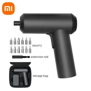 Набор от електрически отвертки Xiaomi Mijia, електроинструменти, безжичен зареждане 2000 mah, 12 бр., стоманени бита 12 S2, отвертка, 3,6 В