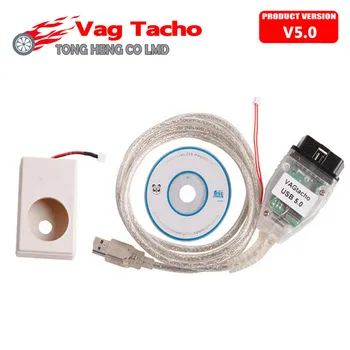 Най-Новият V5.0 Vag Tacho 5,0 Професионален Инструмент за конфигуриране на чипове ECU Vag Tacho V5.0 USB VA Gtacho 5,0 За NEC MCU 24C32 или 24C64
