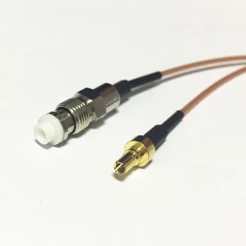 Нов FME Женски Конектор Ключ CRC9 Мъжки директен кабел с косичкой RG178 на Едро 15 см 6 
