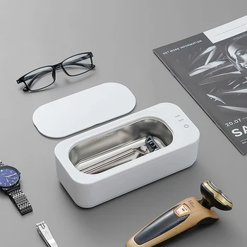 Нов USB Малък Пречистване на Ултразвуков Инструмент За Почистване на Бижута, Машина За Почистване на Очила, Высокочастотная Чистящая Четка За Грим, за Пречистване на