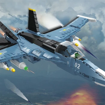 Нов Известният Американски Самолет на Строителни Комплекти За Момчета 753 бр. Изтребители F16 градивните елементи на Играчки MOC Тухли Строителни Играчки, Подаръци За Деца