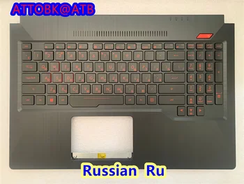 Нова Английска/Руска Клавиатура За лаптоп Asus ASUS ROG FX63VD FX63VE FX503 FX503VD ZX63V с Подсветка с капак C