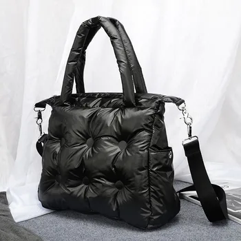 Нова дизайнерска чанта за бала, дамски ежедневни чанта, набитая пух и пера, женствена чанта през рамо, Bolsas