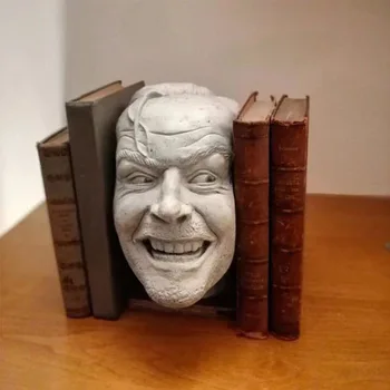 Нова креативна скулптура на Главата на библиотеката Библиотека Офис desk Изделия от смола Украса на библиотеката Декорация на дома