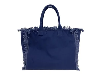 Нова мода Тенденция на дамска чанта през рамо с Голям капацитет 2023, Универсална Ежедневна Холщовая Чанта с Пискюли, Уникален Дизайн, Простота