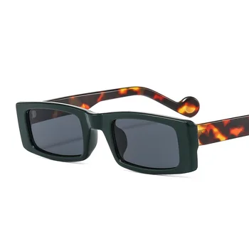 Нови Малки Правоъгълни Слънчеви Очила Жените В Квадратна Рамка Vintage Слънчеви Очила Мъжки Нюанси на Ретро Черен Зелен Женски Oculos UV400