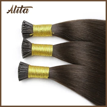 Обикновена пръчици за удължаване на косата, прави кератиновые капсули, бразилски предварително залепените изкуствена коса, невидими косата Реми Fusion