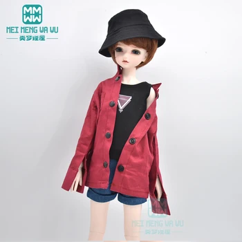 Облекло за кукли BJD, кожа и крайградски пътувания, дънкови шорти, шапка за 40-45 см, аксесоари за кукли 1/4 BJD MSD MYOU