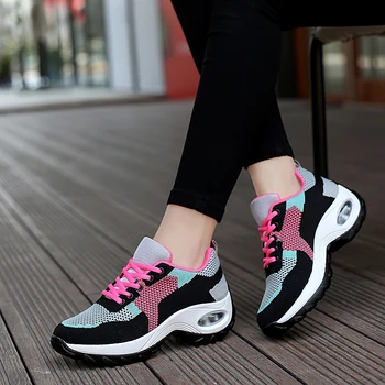 обувки за жени, маратонки, баскетболни обувки на платформа, дамски Окото обувки, които растежа, Модни и Ежедневни дамски обувки, zapatillas mujer