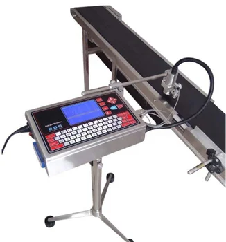 Онлайн машина за мастилено-струен печат на кодове с външен сензор и конвейерна лента