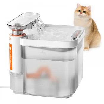Опаковка на чашата на фонтана на вода за домашни любимци 2.5 Л Автоматично с Патентована технология за филтриране, Безконтактно Чешма за кучета и котки за здраво