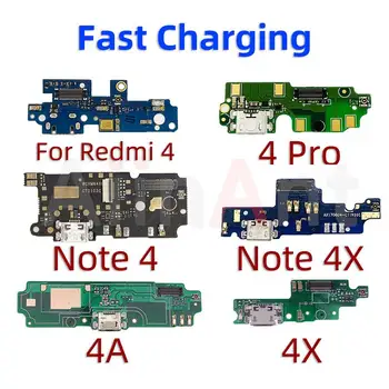 Оригинален USB зарядно устройство ще захранване на Такса Порт Конектор за Микрофон на Докинг станция, кабел за зареждане Гъвкав Кабел За Xiaomi Redmi Note 4 4A 4x Pro GloBal Prime