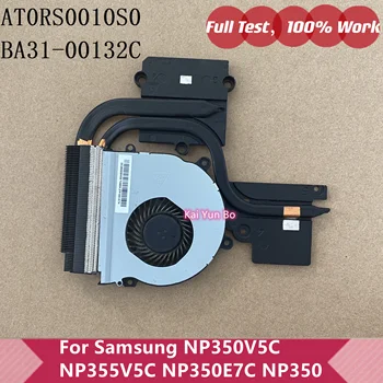 Оригинален вентилатор за Охлаждане на процесора на вашия лаптоп + Радиатор За Samsung NP350V5C v5e NP355V5C NP350E7C NP350 AT0RS0010S0 DC28000BMD0 BA31-00132C