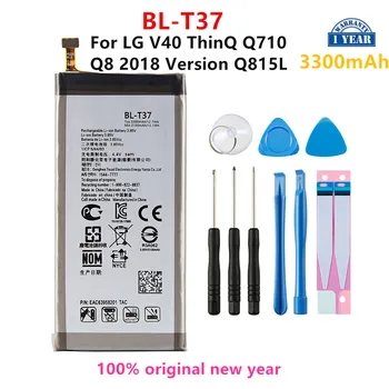 Оригинална батерия BL-T37 3300 mah За LG V40 ThinQ Q710 Q8 2018 Версия Q815L Q Stylo4 Q710 Q710MS/CS BL T37 Батерии Инструменти