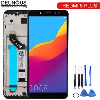 Оригиналът е За Xiaomi Redmi 5 Plus LCD дисплей + Рамка Сензорен Екран Redmi5 Plus LCD Дигитайзер, Смяна Ремонт, Резервни Части
