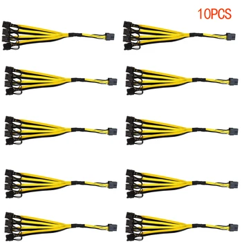 От 8 контакти до 4шт * 8Pin (6 + 2) Пин PCI-E, сплитер, удължителен кабел, кабел-адаптер за видео карта