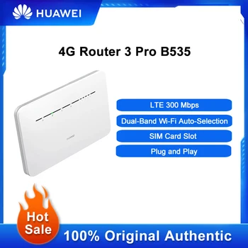Отключени рутер HUAWEI 4G 3 Pro B535 LTE 300 Mbit/s, двойна лента Wi-Fi, сервоусилвател на безжична мрежа с автоматичен избор с слот за сим карта