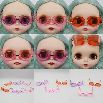 Очила за кукли блайт tait в солидна цвят (подходящи за кукли блайт tait, кукли Тан куна 1/6)