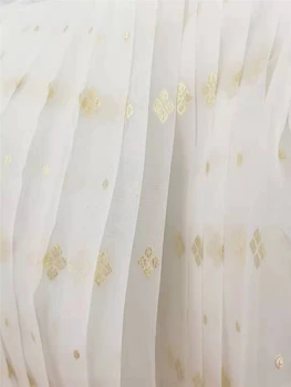 Плиссированная пола династия Златна жаккардовая плиссированная пола, Черни и бели дамски китайски рокли Hanfu Cosplay Фея Елегантен
