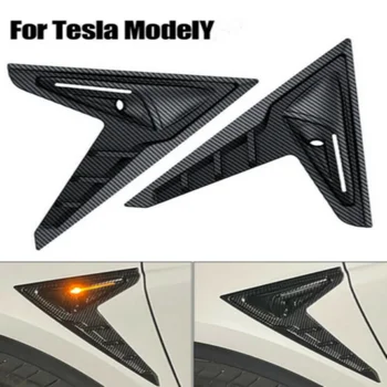 Покриване на страничната камера за кола за Tesla, модел 3 Y Thunder, страничните части на крило, панел нож, спойлери, капаци защитна обвивка, модификация