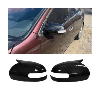 Покритие на Корпуса на Огледалото за обратно виждане на автомобила за Kia K3 Forte 2009-2014 ABS Корпус От Въглеродни Влакна Вратата на Крилото за Обратно виждане Покриване на Бичи Рога