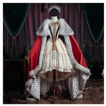 Прекрасна кралския двор Кратката Версия е Пълен Комплект В наличност Обличам за Коронацията на Елизабет OP облечи Лолита 