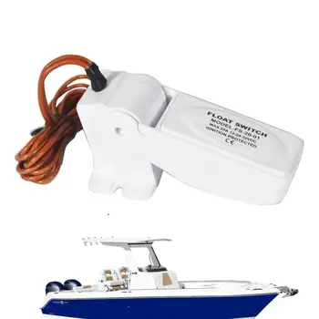 Преминете трюмного помпа 12V Автоматично електрическа водна помпа с лодка на морската поплавковый ключ регулатор на нивото на водата превключвател датчик на дебита