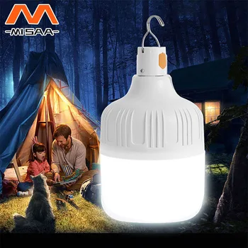 Преносими Led Светлини за Къмпинг Акумулаторна Лампа Фенер Спасителна Лампа за Палатка с Висока Мощност на Осветление Фенерче Обзавеждане Лампа