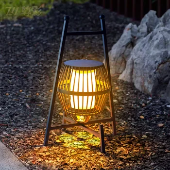 Преносимо външно осветление със слънчева енергия, преносими led лампи, нощни лампи, уличен водоустойчива лампа за тревата, за украса на дома