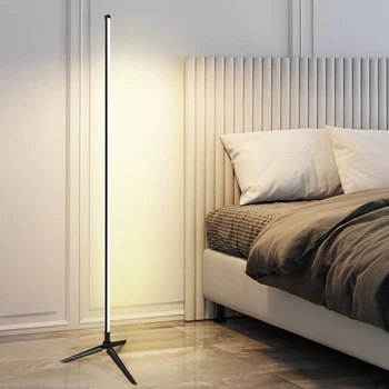 Проста и модерна led окото, червен етаж лампа, лампа за ъглов диван в хола, вертикална настолна лампа, нощна лампа за спални, атмосферни лампа