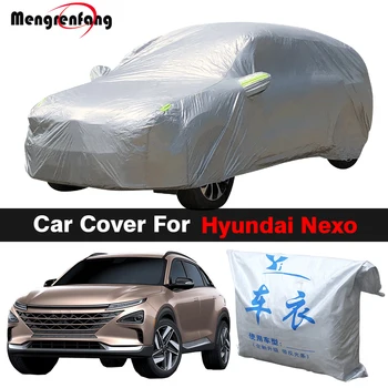 Пълно покритие на автомобил, suv, козирка, защита от ултравиолетови лъчи, дъжд, сняг, прах, устойчив калъф за Hyundai Nexo
