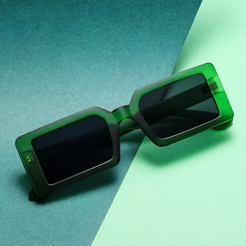 Пънк квадратни Слънчеви очила мъжки / женски общи точки 2022 тенденция луксозни дизайнерски очила на високо качество на Слънчеви очила за шофиране UV400