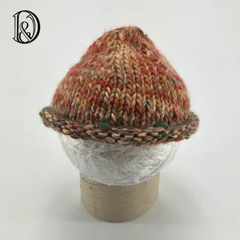 Разпродажба! Цвят вълнена шапка ръчно плетени, ретро стил, размер за новородено, детски фотосесии, аксесоари за детска фотография