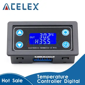 Регулатор на температурата XY-WT01, цифрова led дисплей, регулатор за отопление/охлаждане, превключвател, термостат