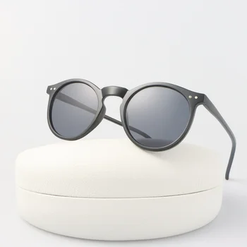 Реколта Кръгли Слънчеви Очила Дамски Маркови Дизайнерски Многоцветни Слънчеви Очила Дамска Мода Ретро Черен Леопард Огледало Oculos De Sol