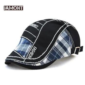 Реколта шапка JAMONT, всекидневни взема за мъже, плоска шапка за спортове на открито, жена взема, лятна есенна бродерия, маркови дизайнерски ретро шапки