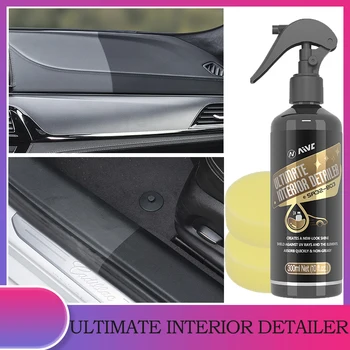 Реставратор пластмаса на колата и Възстановяване на кожата до черно гланц покритие AIVC Ultimate Interior Detailer Автомодельные автомобилни аксесоари