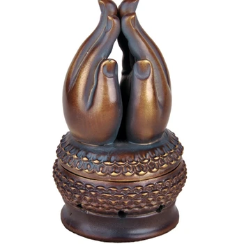 Ретро носталгия вътрешен къща, за да се поклони на Буда печка от сандалово дърво Творческа обстановка за една чаена церемония кадилница за тамян Дзен Буда ръка