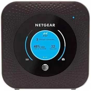 Рутер Netgear Робот MR1100 4G LTE Mobile Hotspot Ethernet (AT & T е GSM е отключен) (Стоманено сиво) (обновена) двойна лента