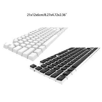 Само капачка за ключове с подсветка на PBT, определени от 108 клавиши OEM, сгъстено капачки за ключове за Cherry Mx