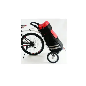 Сгъваеми велосипеди товара ремарке с голяма чанта, лаптоп под наем ремарке, 12-инчов количка за пазаруване с въздушно колело, багажная количка