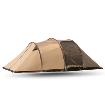 Семейна туристическа палатка за нощуване на открито, двупластова водоустойчив луксозна голяма палатка